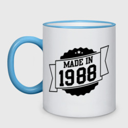 Кружка двухцветная Made in 1988