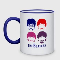 Кружка двухцветная The Beatles faces