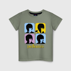 Детская футболка хлопок The Beatles pop art