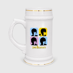 Кружка пивная The Beatles pop art