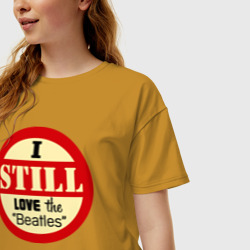 Женская футболка хлопок Oversize I still love the Beatles - фото 2