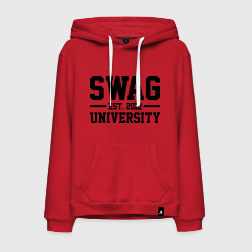 Мужская толстовка хлопок Swag University, цвет красный