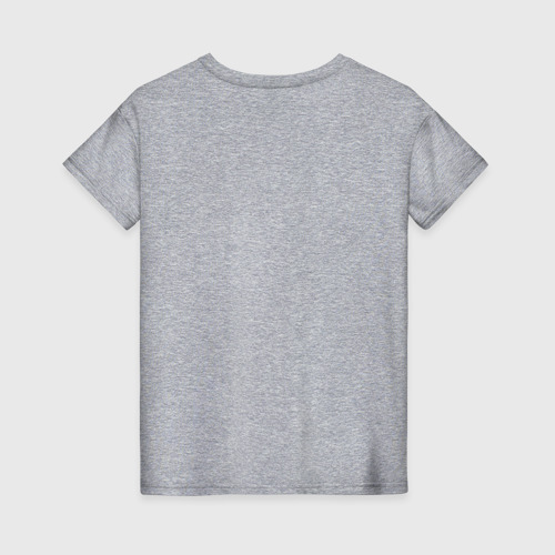 Женская футболка хлопок с принтом Моника Беллучи, вид сзади #1