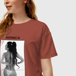 Женская футболка хлопок Oversize Моника Беллучи - фото 2