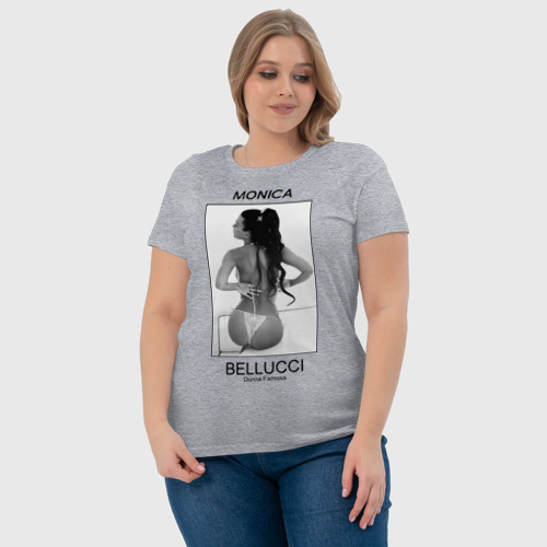 Женская футболка хлопок с принтом Моника Беллучи, фото #4