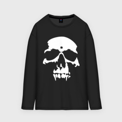 Мужской лонгслив oversize хлопок Skull череп