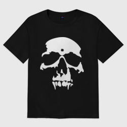 Мужская футболка хлопок Oversize Skull череп