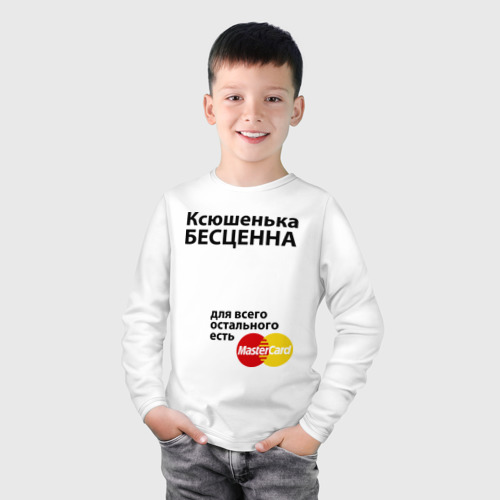 Детский лонгслив хлопок Ксюшенька бесценна - фото 3