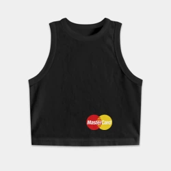 Женская укороченная майка-топ хлопок Мариночка бесценна