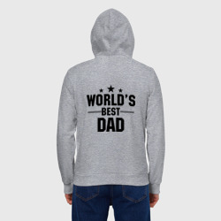 Мужская толстовка на молнии хлопок World\'s best daddy - фото 2