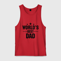 Мужская майка хлопок World\'s best daddy