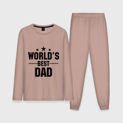 Мужская пижама с лонгсливом хлопок World\'s best daddy