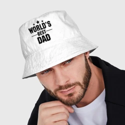 Мужская панама хлопок World\'s best daddy - фото 2