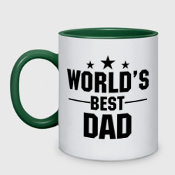 Кружка двухцветная World\'s best daddy