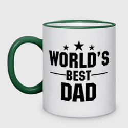 Кружка двухцветная World\'s best daddy