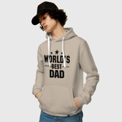 Мужская толстовка хлопок World\'s best daddy - фото 2