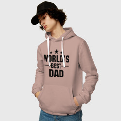 Мужская толстовка хлопок World\'s best daddy - фото 2