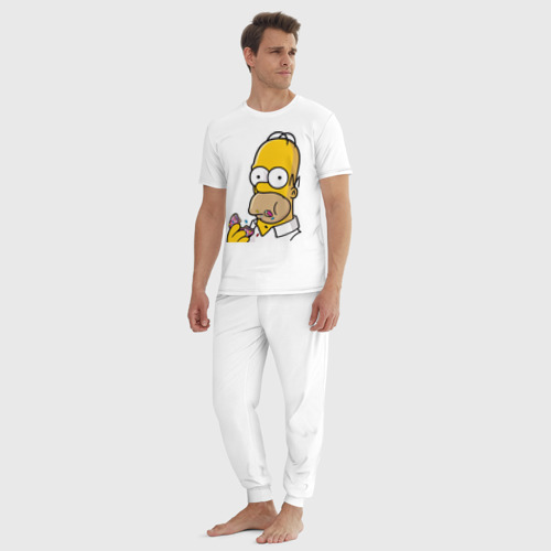 Мужская пижама хлопок Гомер с Пончиком - фото 5