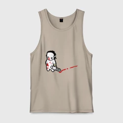 Мужская майка хлопок Грустный маньяк