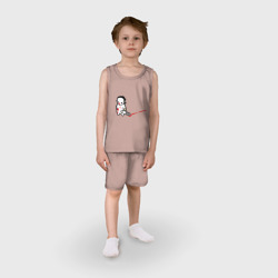 Детская пижама с шортами хлопок Грустный маньяк - фото 2
