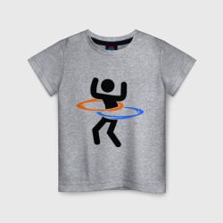 Детская футболка хлопок Portal Портал хулахуп