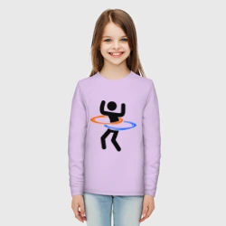 Детский лонгслив хлопок Portal Портал хулахуп - фото 2