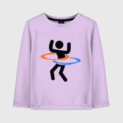 Детский лонгслив хлопок Portal Портал хулахуп