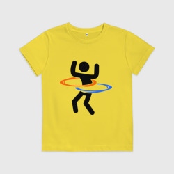 Детская футболка хлопок Portal Портал хулахуп