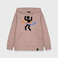 Детская толстовка хлопок Portal Портал хулахуп