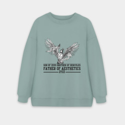 Женский свитшот oversize без начеса хлопок Zyzz veni vidi vici 2