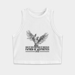 Женская укороченная майка-топ хлопок Zyzz veni vidi vici 2