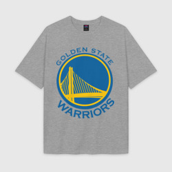Мужская футболка Oversize хлопок texturе Golden state Warriors