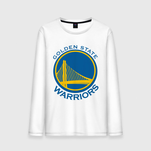 Мужской лонгслив хлопок Golden state Warriors, цвет белый