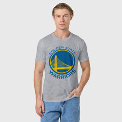 Мужская футболка хлопок Golden state Warriors - фото 2