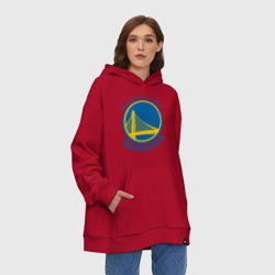 Худи SuperOversize хлопок Golden state Warriors - фото 2