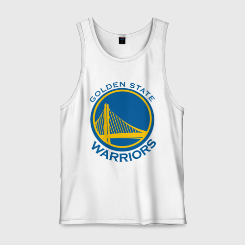 Мужская майка хлопок Golden state Warriors, цвет белый