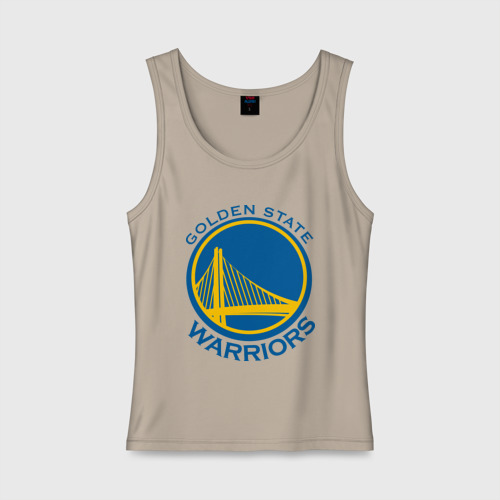 Женская майка хлопок Golden state Warriors, цвет миндальный