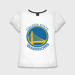 Женская футболка хлопок Slim Golden state Warriors