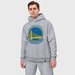 Мужской костюм oversize хлопок Golden state Warriors - фото 2