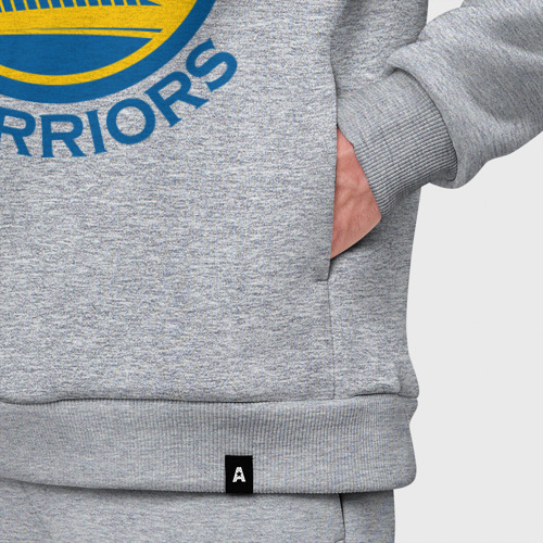 Мужской костюм oversize хлопок Golden state Warriors, цвет меланж - фото 6