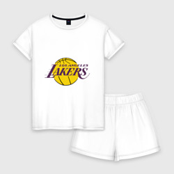Женская пижама с шортиками хлопок LA Lakers