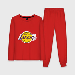 Женская пижама с лонгсливом хлопок LA Lakers