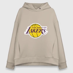Женское худи Oversize хлопок LA Lakers