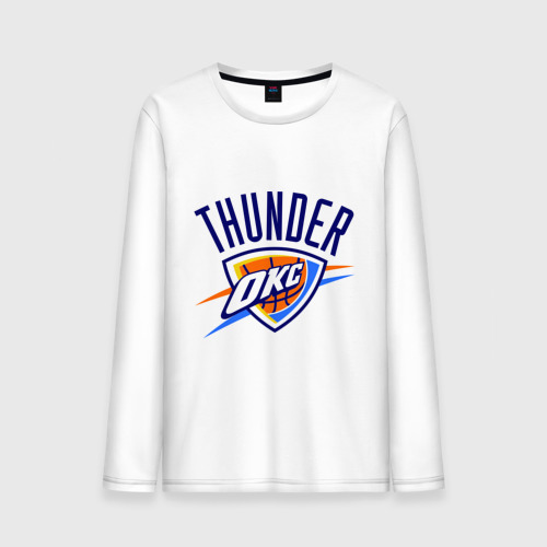 Мужской лонгслив хлопок Thunder, цвет белый