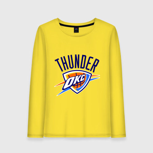 Женский лонгслив хлопок Thunder, цвет желтый