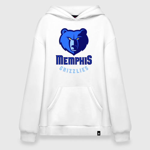 Худи SuperOversize хлопок Memphis, цвет белый