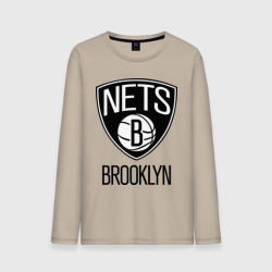 Мужской лонгслив хлопок Nets Brooklyn