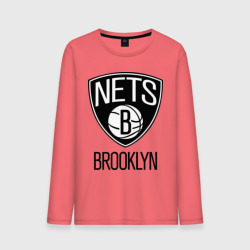 Мужской лонгслив хлопок Nets Brooklyn