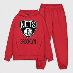 Мужской костюм oversize хлопок Nets Brooklyn