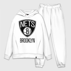 Мужской костюм oversize хлопок Nets Brooklyn